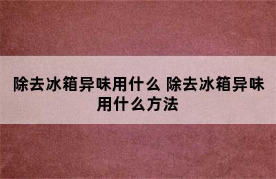 除去冰箱异味用什么 除去冰箱异味用什么方法